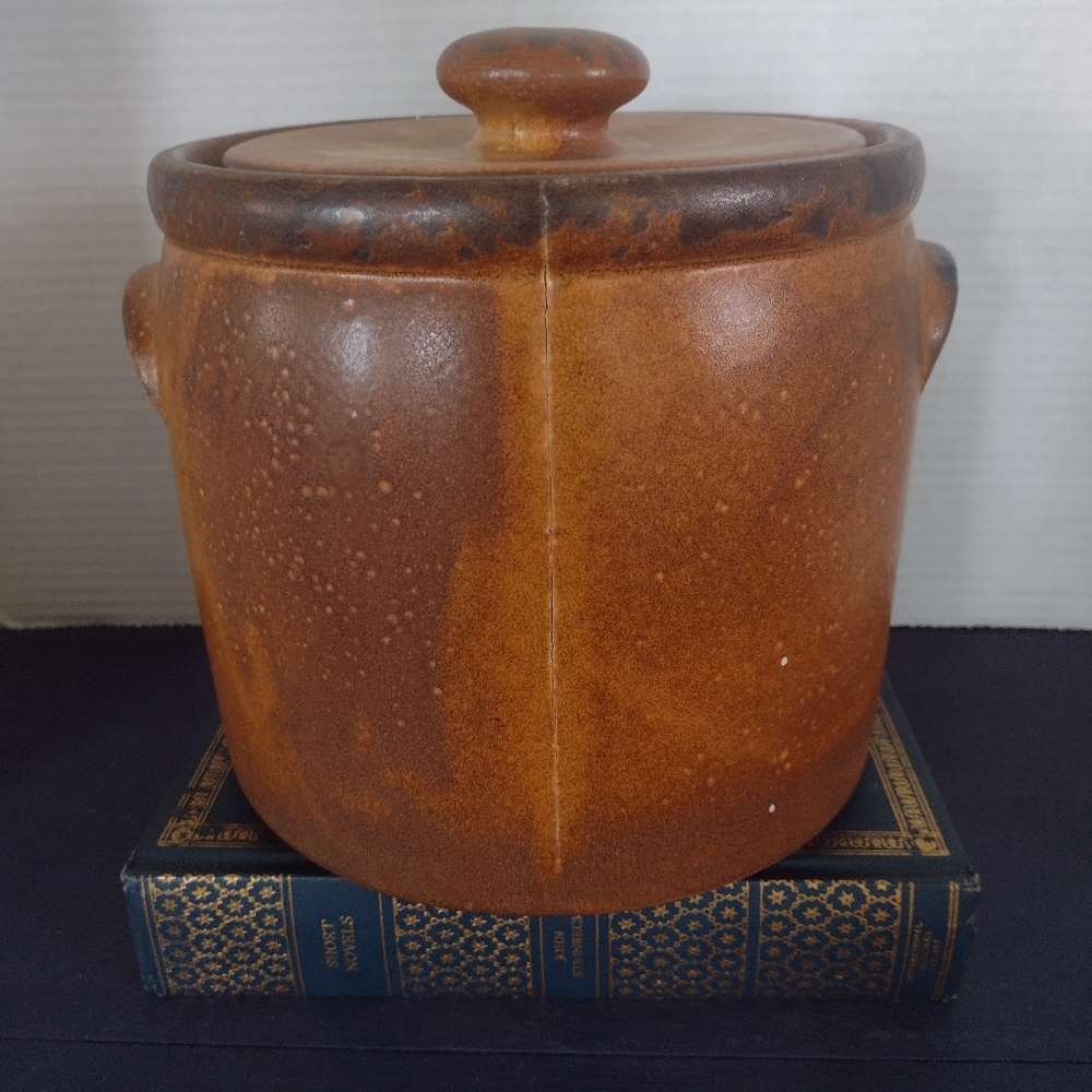 Vintage McCoy 1420 L USA Stoneware Crock Canister
